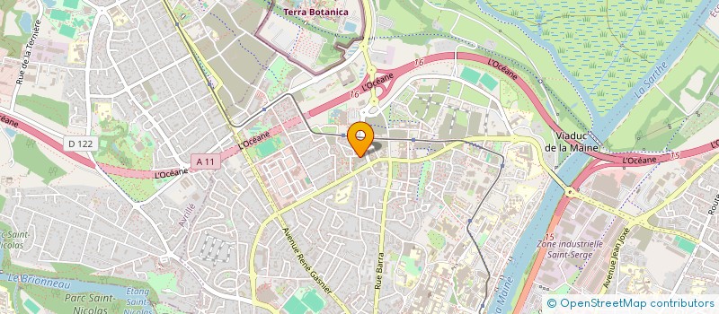 localisation de l'entreprise LES P'TITS MOUSSES à ANGERS