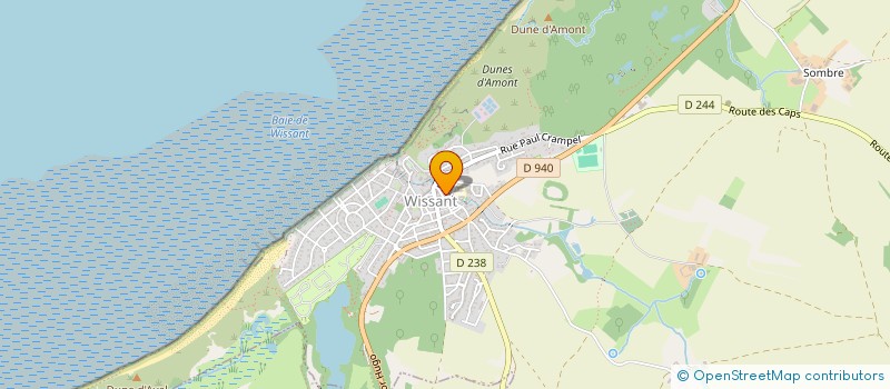 localisation de l'entreprise LES P'TITS MOUSSES DE L'ECOLE DE WISSANT  WISSANT