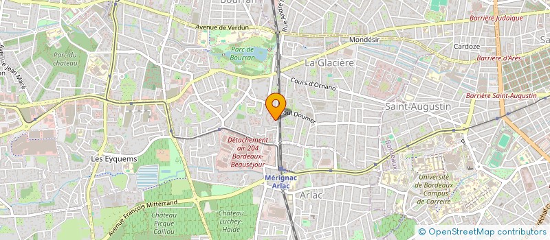 localisation de l'entreprise LES P'TITS MOUSTIQUES  MERIGNAC