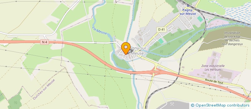 localisation de l'entreprise LES P'TITS OURSONS à PAGNY-SUR-MEUSE