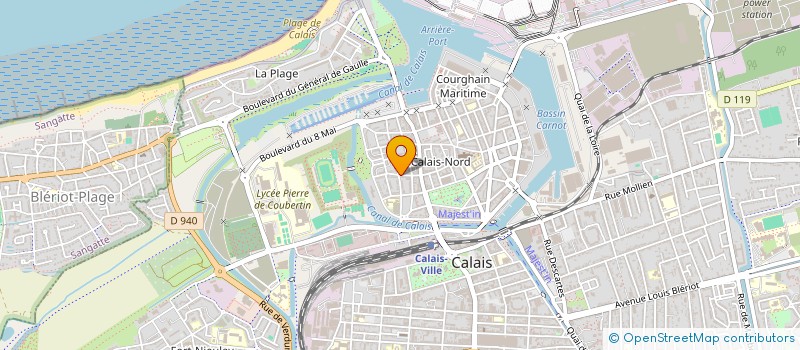 localisation de l'entreprise LES P'TITS PAPIERS à CALAIS