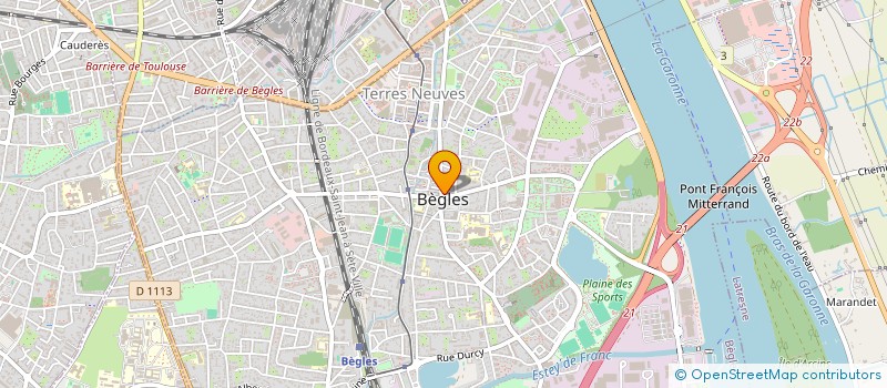 localisation de l'entreprise LES P'TITS PARLEURS  BEGLES