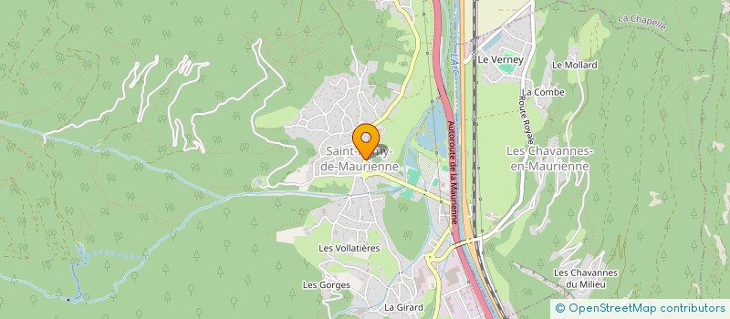 localisation de l'entreprise LES P'TITS PECHEURS DES CHAVANNES  SAINT-REMY-DE-MAURIENNE