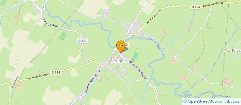 localisation de l'entreprise LES P'TITS PET'O  CARTIGNIES