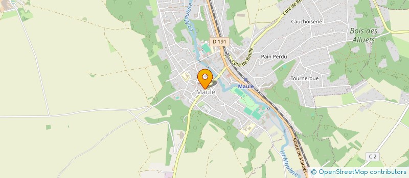 localisation de l'entreprise LES P'TITS PETONS à MAULE