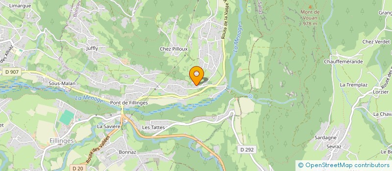 localisation de l'entreprise LES P'TITS PETONS  FILLINGES