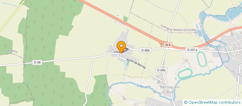 localisation de l'entreprise LES P'TITS PIEDS DU 77  BERNAY-VILBERT