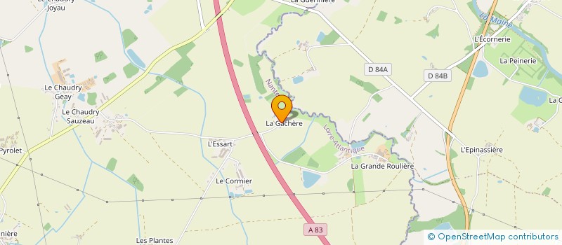 localisation de l'entreprise LES P'TITS PINCEAUX D'MJ  VIEILLEVIGNE