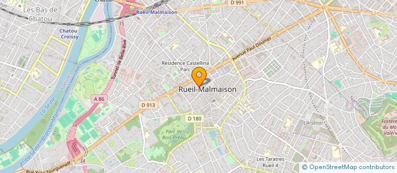 localisation de l'entreprise LES P'TITS PLAISIRS à RUEIL-MALMAISON