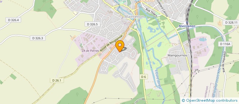 localisation de l'entreprise LES P'TITS PLAISIRS à MAINTENON