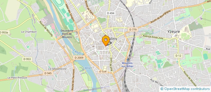 localisation de l'entreprise LES P'TITS PLATS à MOULINS