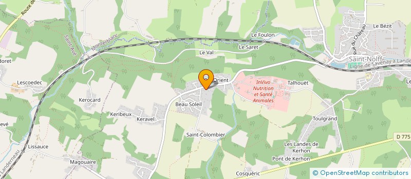 localisation de l'entreprise LES P'TITS PLATS D'ISA à SAINT-NOLFF