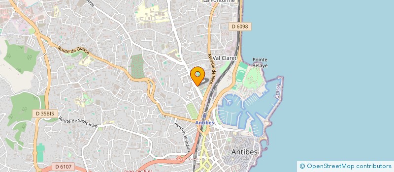 localisation de l'entreprise LES P'TITS PLOUFS D ANTIBES à ANTIBES