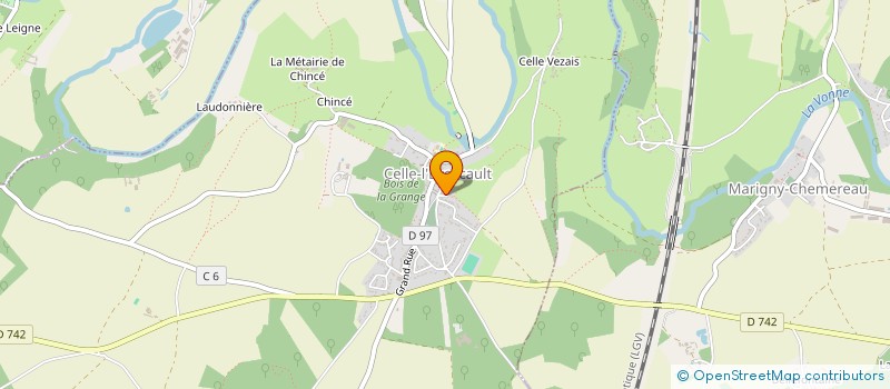 localisation de l'entreprise LES P'TITS POIS SONT BLEUS  CELLE-LEVESCAULT