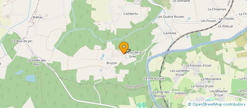 localisation de l'entreprise LES P'TITS POISSONS VERTS  SAINT-SENOUX