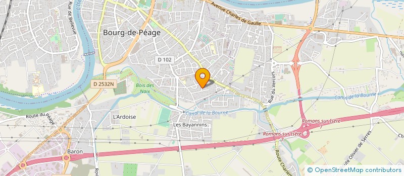 localisation de l'entreprise LES P'TITS PONEYS à BOURG-DE-PEAGE
