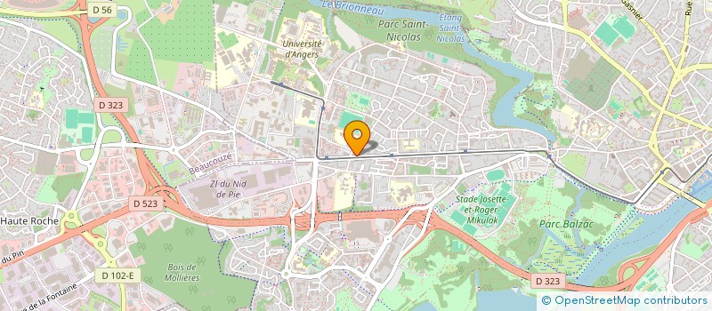 localisation de l'entreprise LES P'TITS POTES DE PAULA  ANGERS