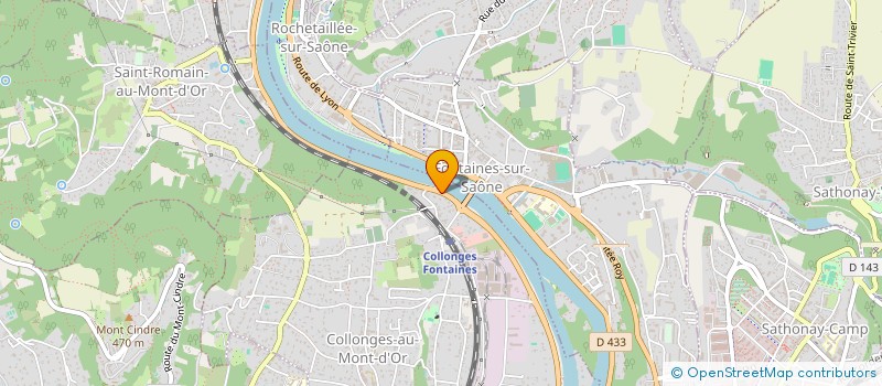 localisation de l'entreprise LES P'TITS POULETS  COLLONGES-AU-MONT-D'OR