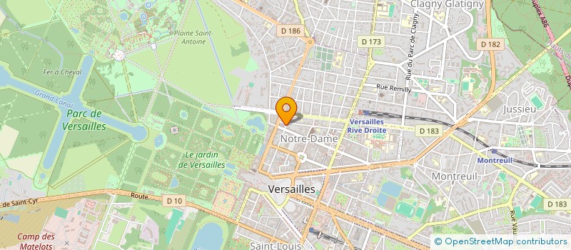 localisation de l'entreprise LES P'TITS PRINCES à VERSAILLES