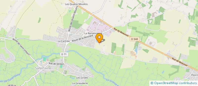 localisation de l'entreprise LES P'TITS RESTOS à SALLERTAINE