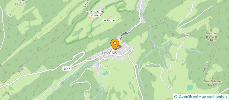 localisation de l'entreprise LES P'TITS ROSILLARDS  LES GRAS