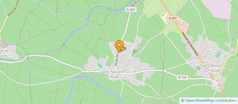 localisation de l'entreprise LES P'TITS RUSES  SAINT-NAZAIRE-D'AUDE