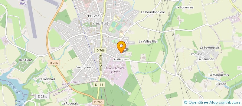 localisation de l'entreprise LES P'TITS SCHTROUMPFS  PLEURTUIT