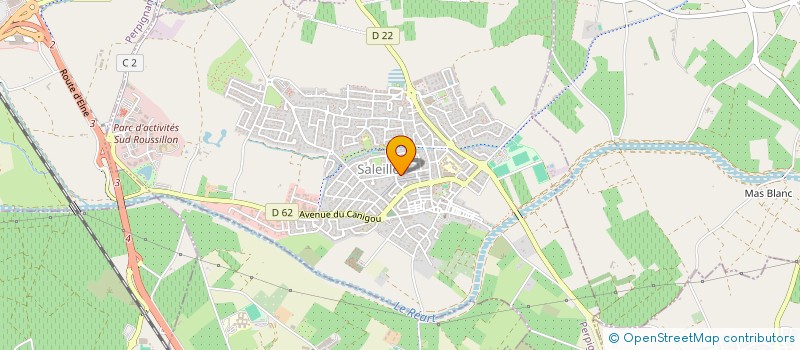 localisation de l'entreprise LES P'TITS SCHTROUMPFS à SALEILLES