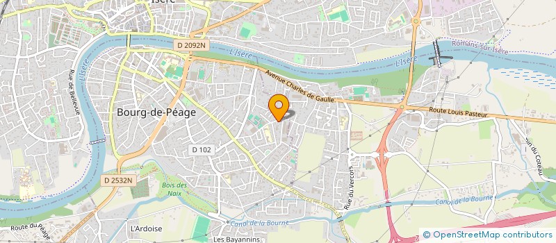 localisation de l'entreprise LES P'TITS STEAKS  BOURG-DE-PEAGE