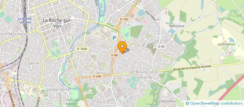 localisation de l'entreprise LES P'TITS TOITS VENDEENS à LA ROCHE-SUR-YON