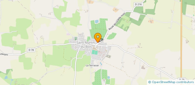 localisation de l'entreprise LES P'TITS TOQUES à SEGRE-EN-ANJOU BLEU
