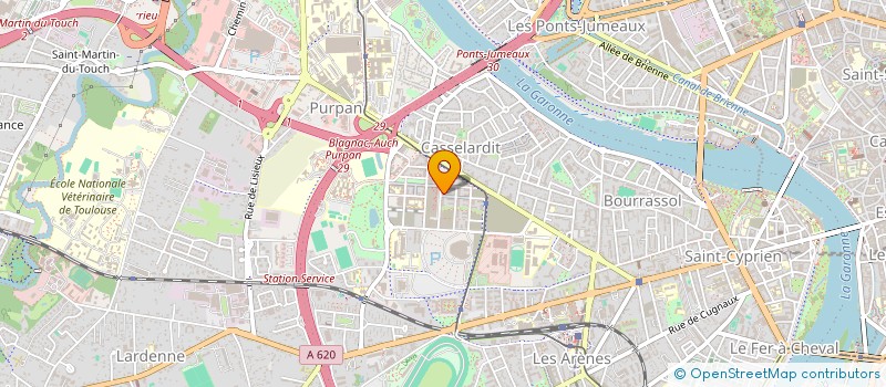 localisation de l'entreprise LES P'TITS TOU  TOULOUSE