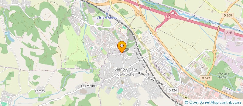 localisation de l'entreprise LES P'TITS TRUCS  L'ISLE-D'ABEAU