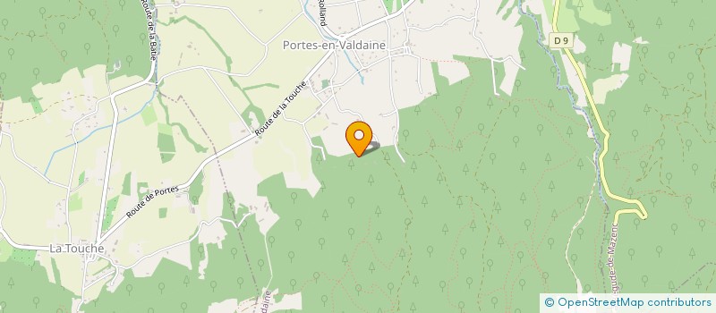 localisation de l'entreprise LES P'TITS VELOS DES GITES ET CHAMBRES DE LA CITADELLE  PORTES-EN-VALDAINE