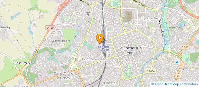 localisation de l'entreprise LES P'TITS VENTRES DE TERRE à LA ROCHE-SUR-YON