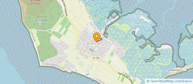 localisation de l'entreprise LES P'TITS VERS DU FIER  ARS-EN-RE