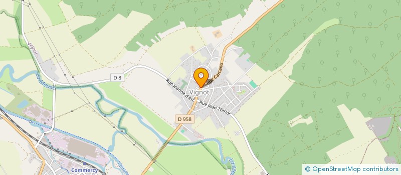 localisation de l'entreprise LES P'TITS VIGNOTINS (LPV)  VIGNOT