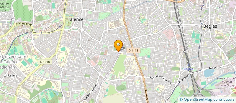 localisation de l'entreprise LES P'TITS ZEBULONS  TALENCE