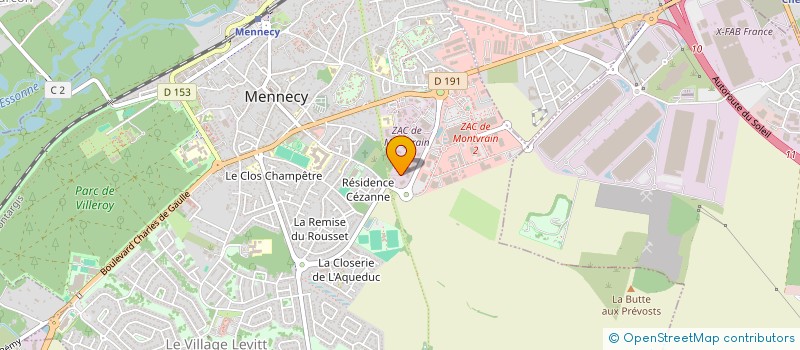 localisation de l'entreprise LES PACHAS à MENNECY