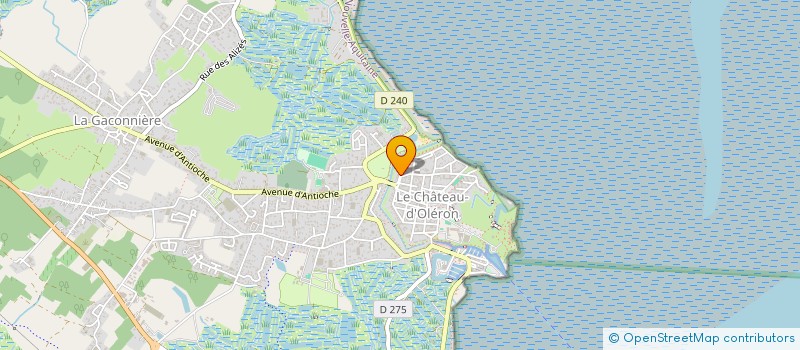 localisation de l'entreprise LES PACHATS DU BASTION  LE CHATEAU-D'OLERON