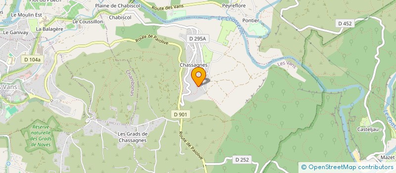 localisation de l'entreprise LES PAILHERS  LES VANS