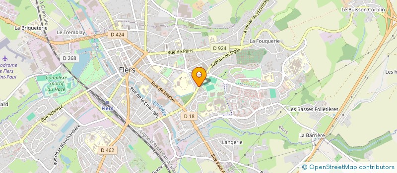localisation de l'entreprise LES PAILLES EN QUEUE à FLERS