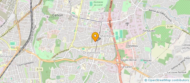 localisation de l'entreprise LES PAILLETTES à CENON