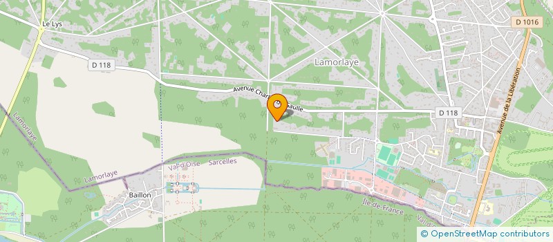 localisation de l'entreprise LES PAILLETTES DU DESERT  LAMORLAYE