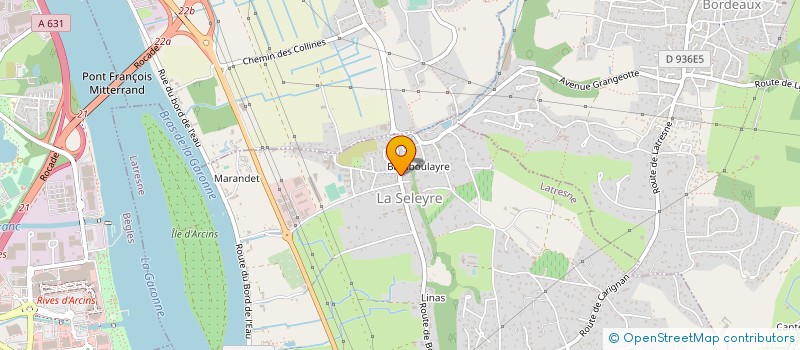 localisation de l'entreprise LES PAINS D'AMANDINE à LATRESNE