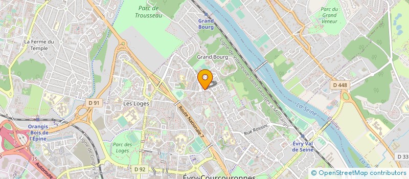 localisation de l'entreprise LES PAINS DE RIVE DE GIER à EVRY-COURCOURONNES