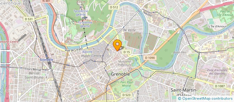 localisation de l'entreprise LES PAINS DU DAUPHINE à GRENOBLE
