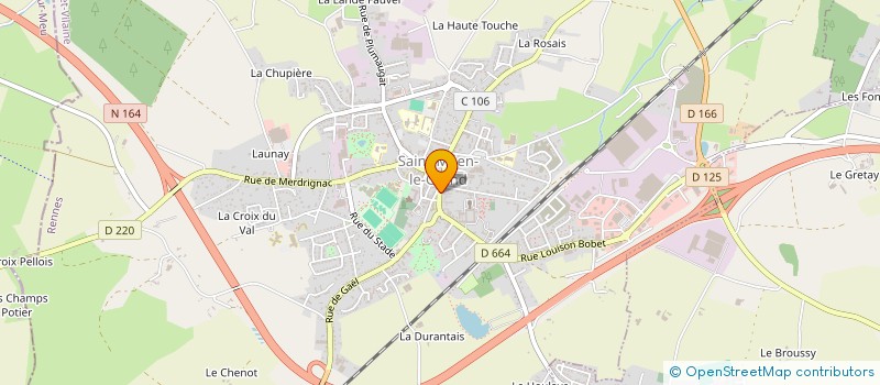 localisation de l'entreprise LES PAINS DU MONDE  SAINT-MEEN-LE-GRAND