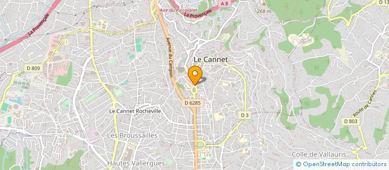 localisation de l'entreprise LES PAINS DU SUD à LE CANNET