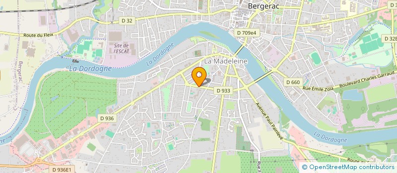 localisation de l'entreprise LES PAINS DUHAMEL à BERGERAC